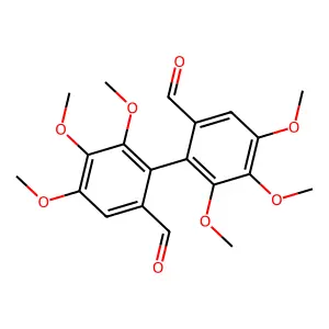 [1,1'-Biphenyl]-2,2'-dicarboxaldehyde, 4,4',5,5',6,6'-hexamethoxy- structure