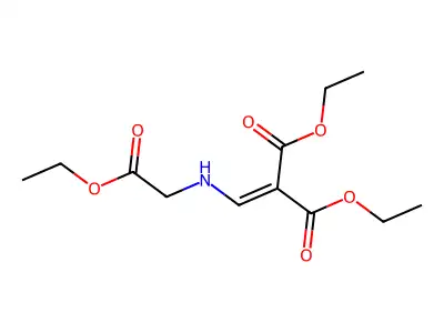 Diethyl 2-{[(2-ethoxy-2-oxoethyl)amino]methylene}malonate structure