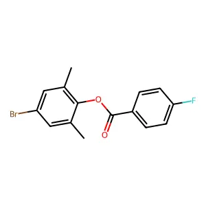 4-Bromo-2,6-dimethylphenyl 4-fluorobenzoate structure
