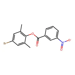 4-Bromo-2,6-dimethylphenyl 3-nitrobenzoate structure