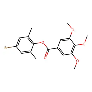 4-Bromo-2,6-dimethylphenyl 3,4,5-trimethoxybenzoate structure