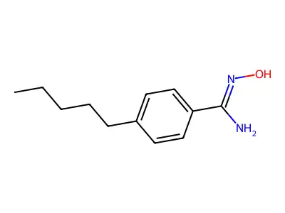 N-Hydroxy-4-pentylbenzenecarboximidamide structure