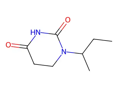 1-sec-butyldihydropyrimidine-2,4(1H,3H)-dione structure
