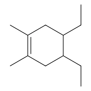Cyclohexene, 4,5-diethyl-1,2-dimethyl- structure