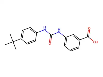 3-[3-(4-Tert-butylphenyl)-ureido]-benzoic acid structure