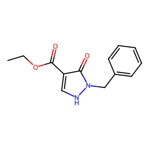 ethyl 1-benzyl-5-hydroxy-1H-pyrazole-4-carboxylate structure