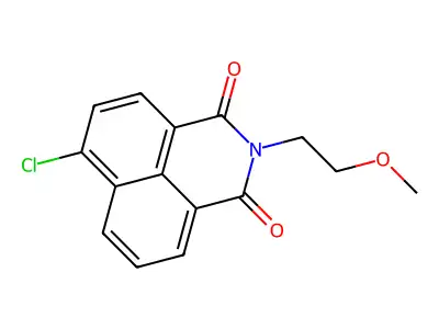 6-chloro-2-(2-methoxyethyl)-1H-benzo[de]isoquinoline-1,3(2H)-dione structure