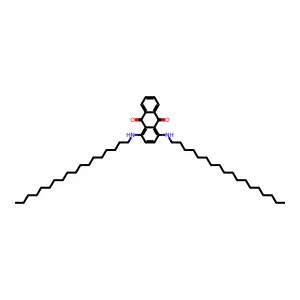 9,10-Anthracenedione, 1,4-bis(octadecylamino)- structure
