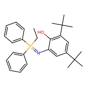 2,4-Ditert-butyl-6-[[ethyl(diphenyl)-lambda5-phosphanylidene]amino]phenol structure