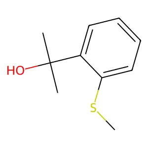 2-[2-(Methylthio)phenyl]-2-propanol structure