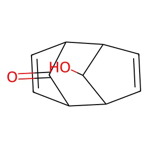 anti(9,10)-10-endo-Hydroxytricyclo(4.2.1.1(2,5))deca-3,7-dien-9-one structure