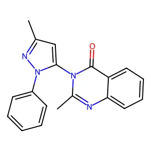 4(3H)-Quinazolinone, 2-methyl-3-(3-methyl-1-phenyl-1H-pyrazol-5-yl)- structure