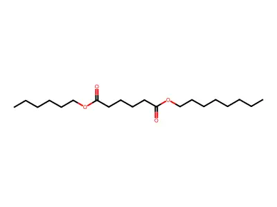 Hexanedioic acid, hexyl octyl ester structure