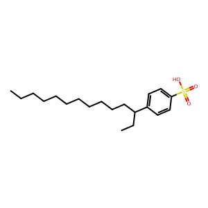 4-tetradecan-3-ylbenzenesulfonic Acid structure