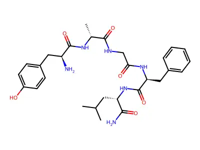 enkephalinamide-Leu, Ala(2)- structure
