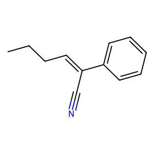 2-Phenylhex-2-enenitrile structure