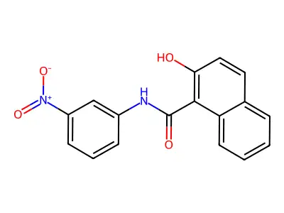 2-Hydroxy-naphthalene-1-carboxylic acid (3-nitro-phenyl)-amide structure