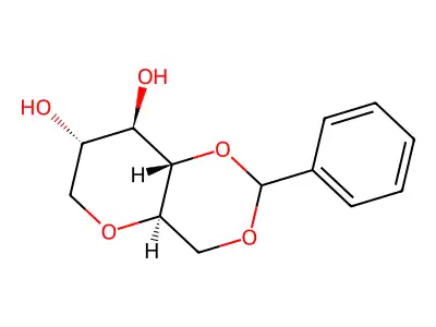 2-Phenyl-hexahydro-pyrano[3,2-d][1,3]dioxine-7,8-diol structure