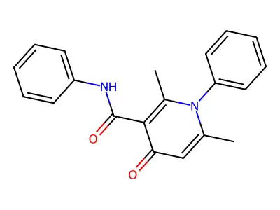 Nicotinamide, 1,4-dihydro-2,6-dimethyl-N,1-diphenyl-4-oxo- structure