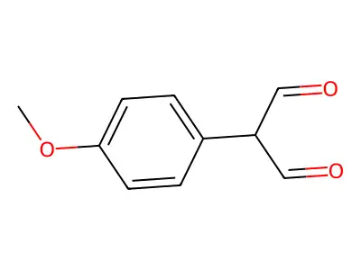 (2Z)-3-hydroxy-2-(4-methoxyphenyl)prop-2-enal structure