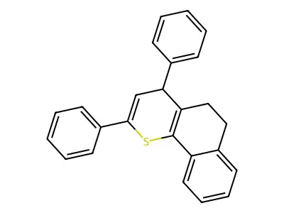 4H-Naphtho(1,2-b)thiopyran, 5,6-dihydro-2,4-diphenyl- structure