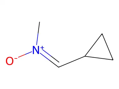 (E)-(cyclopropylmethylidene)(methyl)oxidoazanium structure