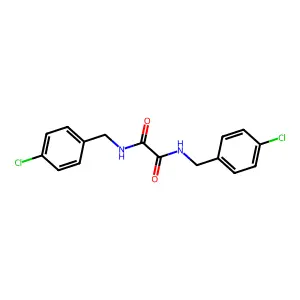 N,N'-bis[(4-chlorophenyl)methyl]oxamide structure