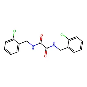 N,N'-bis(2-chlorobenzyl)ethanediamide structure