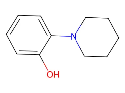 2-(Piperidin-1-yl)phenol structure