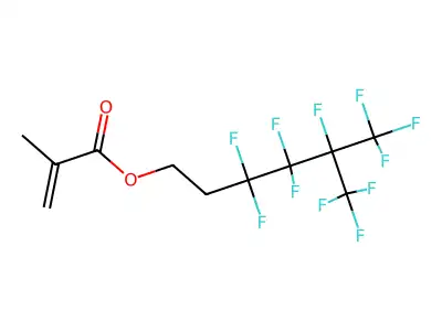 3,3,4,4,5,6,6,6-Octafluoro-5-(trifluoromethyl)hexyl methacrylate structure