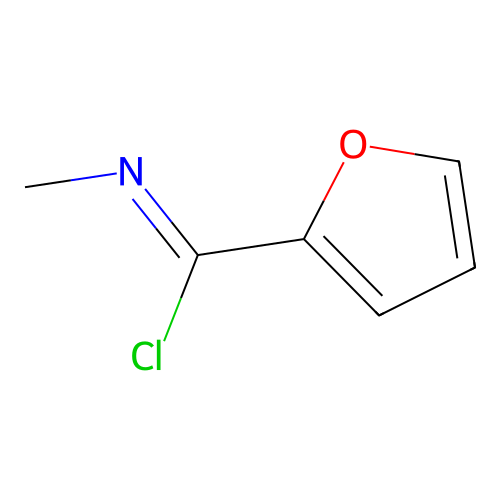 N-Methyl-2-furancarboximidoyl chloride structure