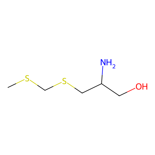 2-Amino-3-(methylsulfanylmethylsulfanyl)propan-1-ol structure