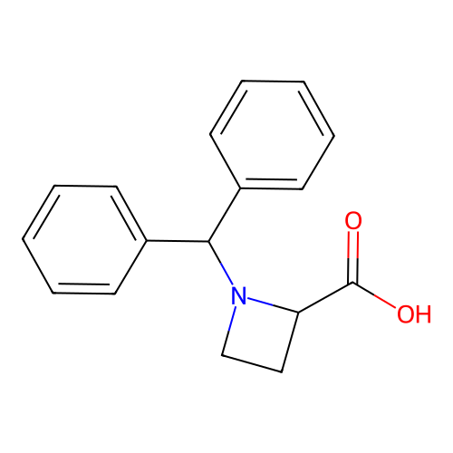 1-benzhydrylazetidine-2-carboxylic Acid structure