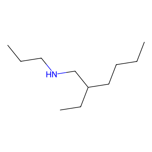 2-Ethyl-N-propylhexylamine structure