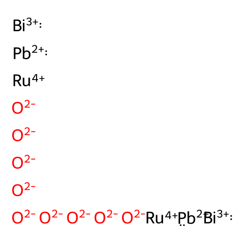 Bismuth lead ruthenium oxide structure