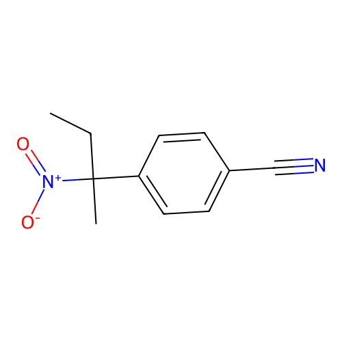 4-(1-Methyl-1-nitropropyl)benzonitrile structure