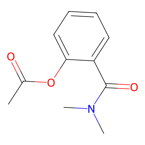 2-(Dimethylcarbamoyl)phenyl acetate structure