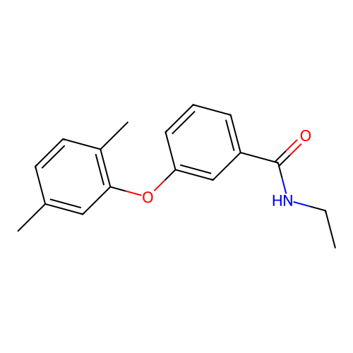 Benzamide, 3-(2,5-dimethylphenoxy)-N-ethyl- structure