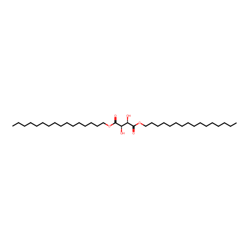 Dihexadecyl (R(R*,R*))-tartrate structure