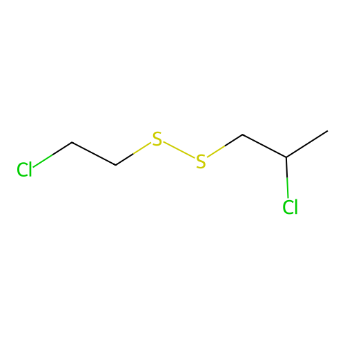 Propane, 2-chloro-1-(2-chloroethyldithio)- structure
