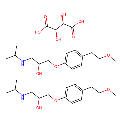 Metoprolol Tartrate structure