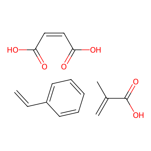 (Z)-but-2-enedioic acid;2-methylprop-2-enoic acid;styrene structure