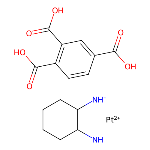 Carboxyphthalato platinum structure