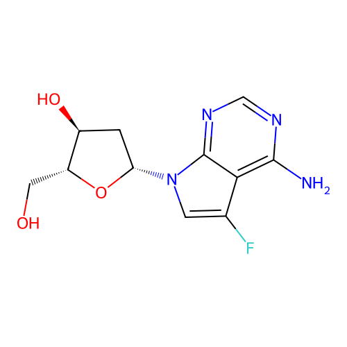 7-Fluoro-7-deaza-2'-deoxyadenosine structure