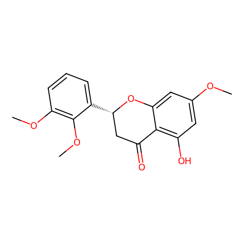 (2R)-5-Hydroxy-7,2',3'-trimethoxyflavanone structure