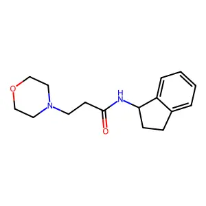 N-(2-吗啉丙酰基)-1-茚胺 structure