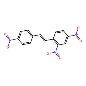 2,4-Dinitro-1-[2-(4-nitrophenyl)ethenyl]benzene structure