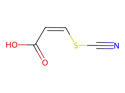 2-Propenoic acid, 3-thiocyanato-, (Z)- structure