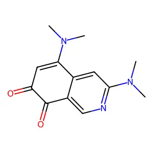 3,5-Bis(dimethylamino)isoquinoline-7,8-dione structure