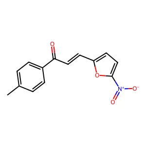 2-Propen-1-one, 1-(4-methylphenyl)-3-(5-nitro-2-furanyl)-, (E)- structure